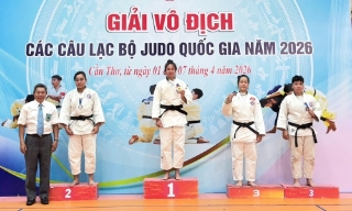 Bắc Ninh giành 2 Huy chương Vàng Giải vô địch các Câu lạc bộ Judo quốc gia 2026